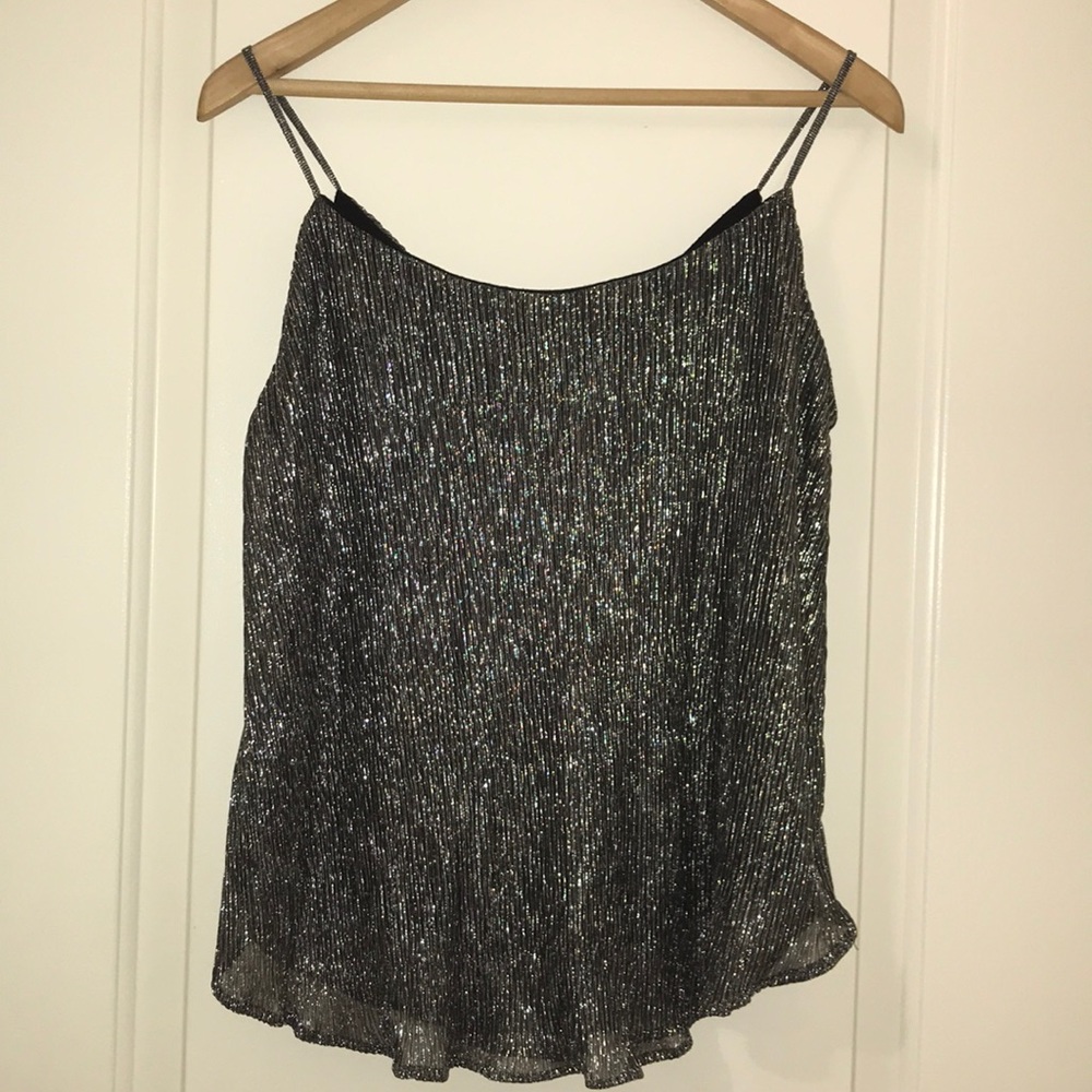 New Years Eve Silver Shimmer Tank, NWT.